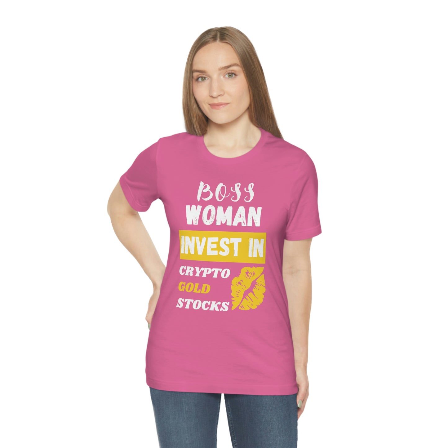 Boss Woman Invest in Stocks, Crypto, Gold T-Shirt