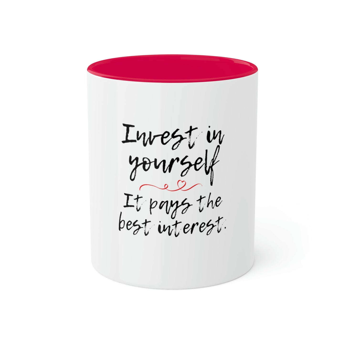 Invest in Yourself Colorful Mugs, 11oz